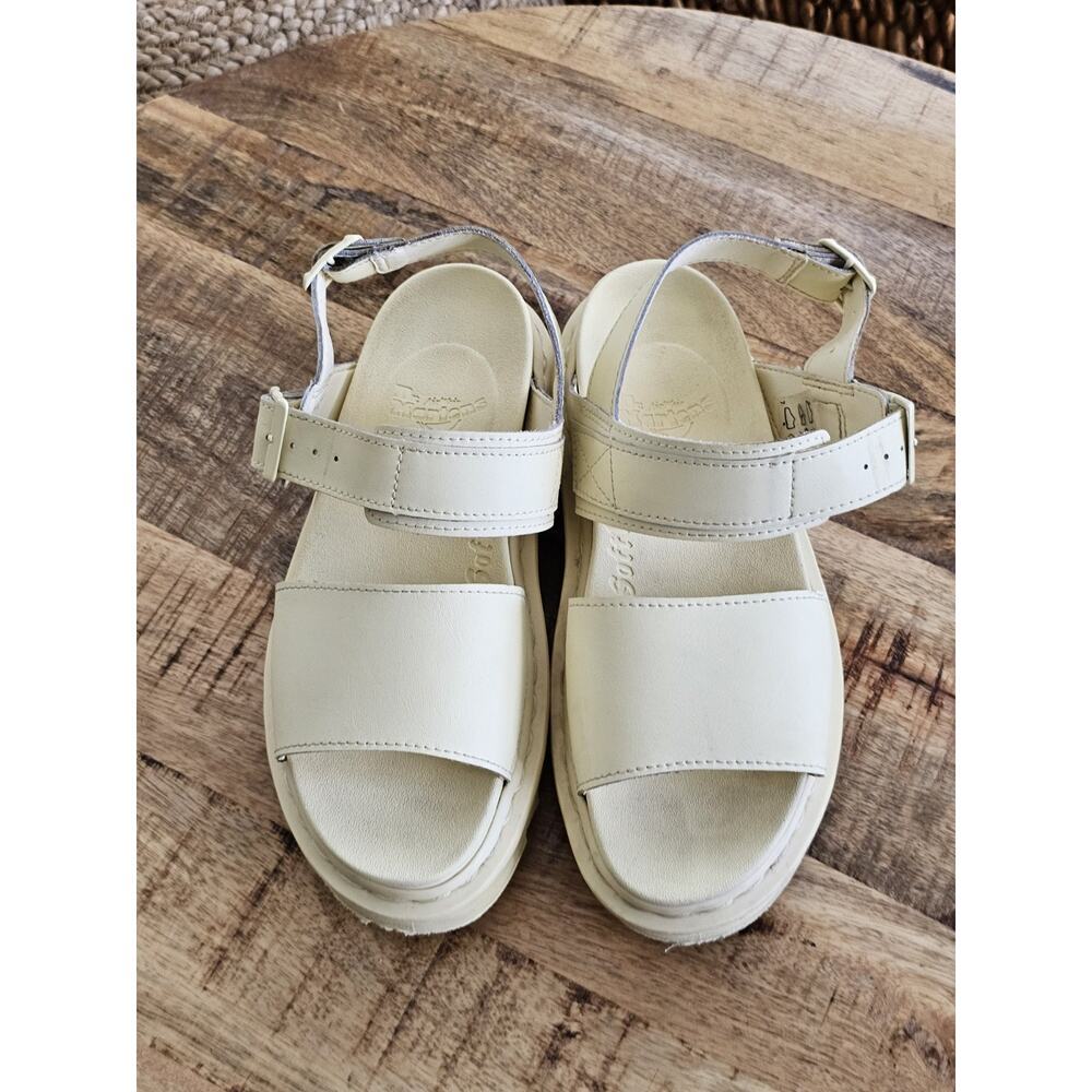 Dr Martens Voss Mono Women's Light Yellow Leather Sandals size US 7 - Picture 2 of 12